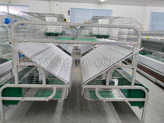 24 Doors Rabbit Cages for Commercial Farming 