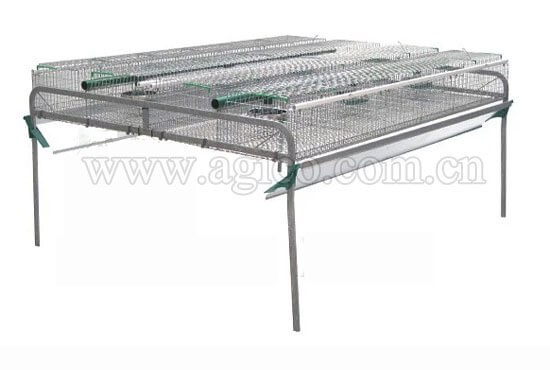 Single layer reserve rabbit cage 